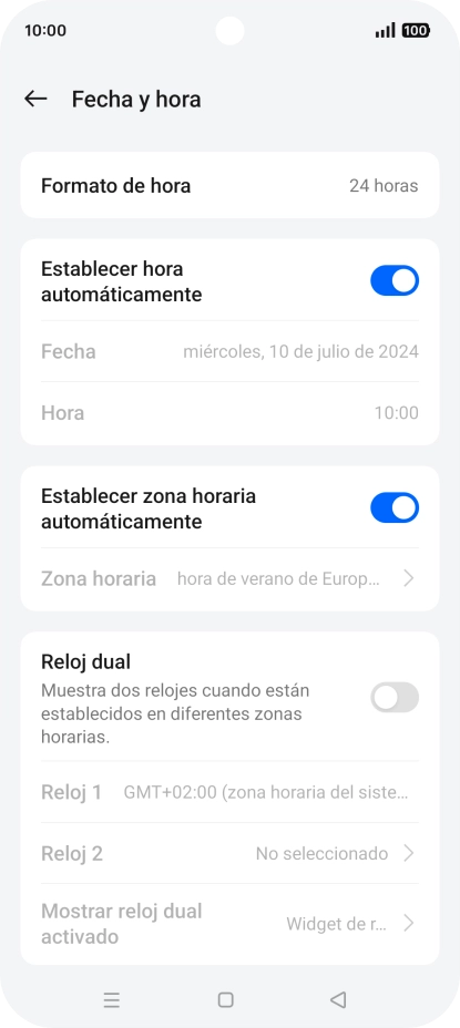 Pulsa la tecla de inicio para terminar y regresar a la pantalla de inicio.