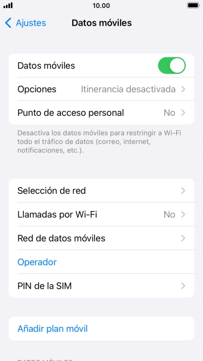 Pulsa Opciones.
