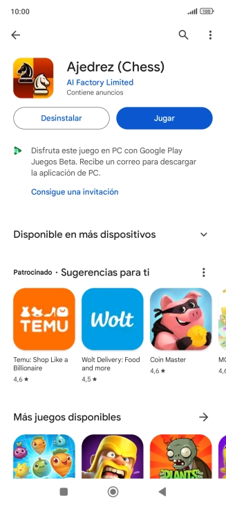 Pulsa la tecla de inicio para terminar y regresar a la pantalla de inicio.