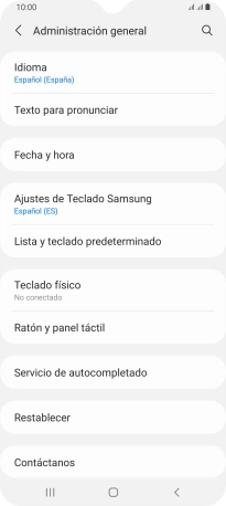 Pulsa Fecha y hora.