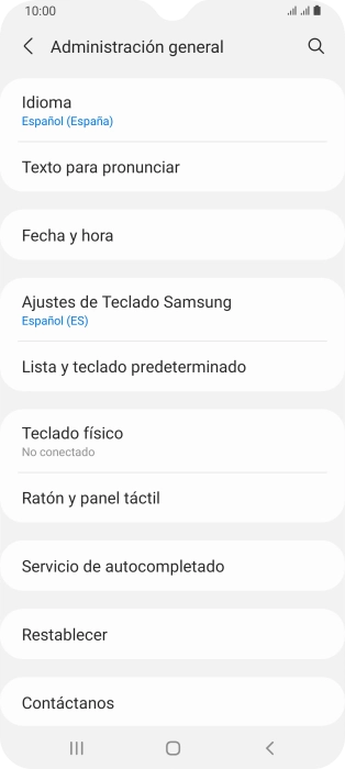 Pulsa Fecha y hora.