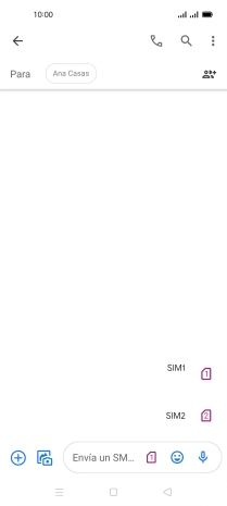 Pulsa la tarjeta SIM deseada.