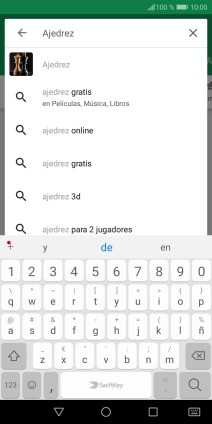 Introduce el nombre del tema o de la app y pulsa el icono de búsqueda.