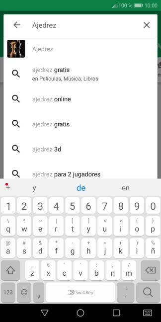 Introduce el nombre del tema o de la app y pulsa el icono de búsqueda.