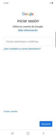 Si no tienes una cuenta de Google, pulsa Crear cuenta y sigue las indicaciones de la pantalla para ver cómo crear una cuenta nueva.