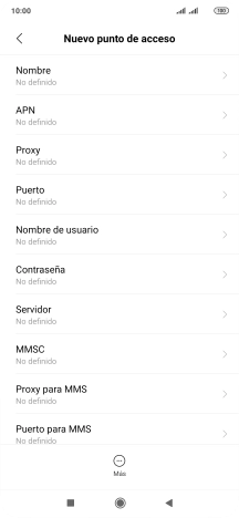 Pulsa Nombre.