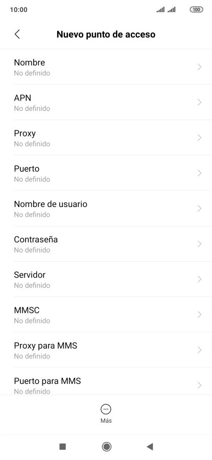 Pulsa Nombre.