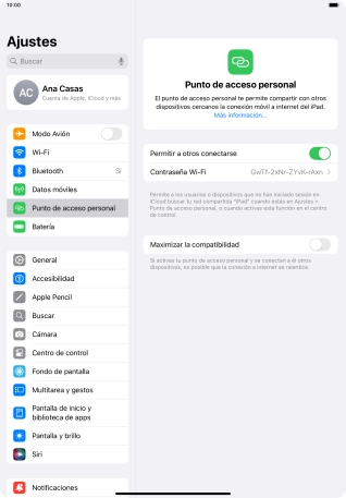 Desliza el dedo hacia arriba desde la parte inferior de la pantalla para terminar y volver a la pantalla de inicio.