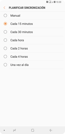 Pulsa el ajuste deseado.