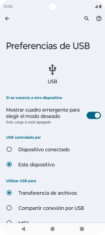 Pulsa Transferencia de archivos.