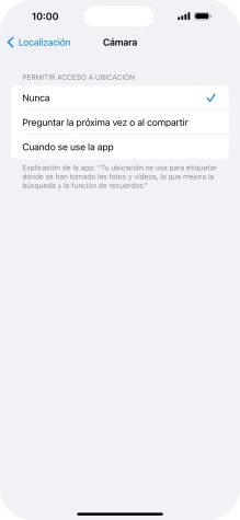 Pulsa el ajuste deseado para activar o desactivar la función.