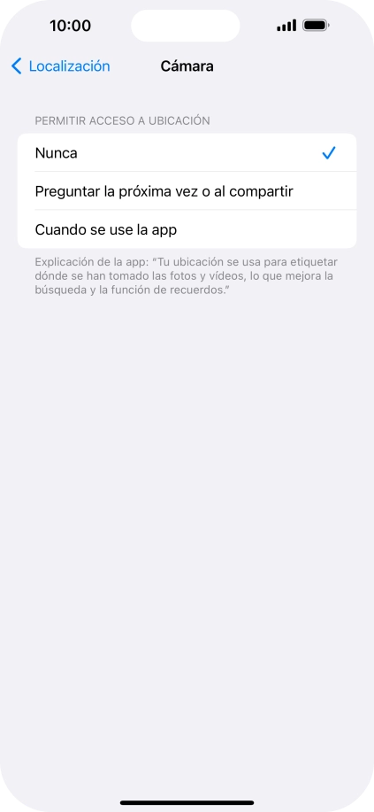 Pulsa el ajuste deseado para activar o desactivar la función.