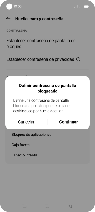 Pulsa Continuar.