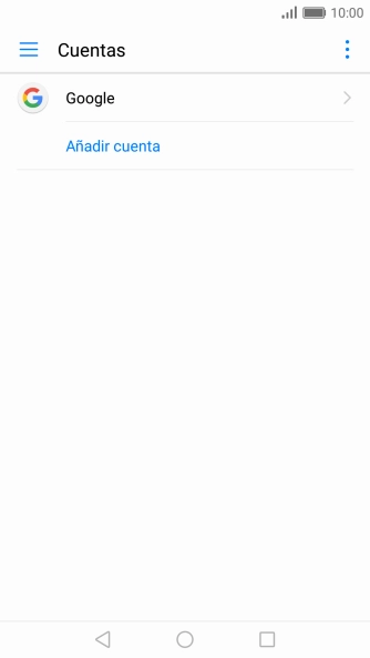 Pulsa la cuenta deseada.