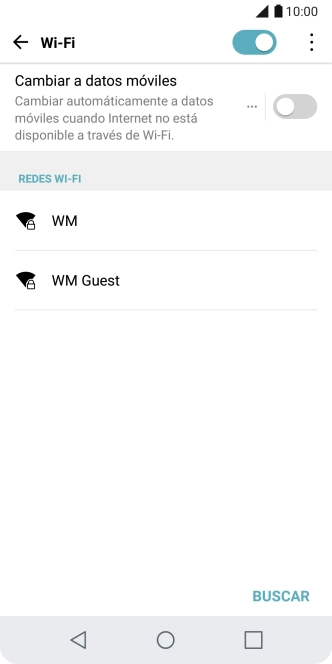 Pulsa la red wifi deseada.