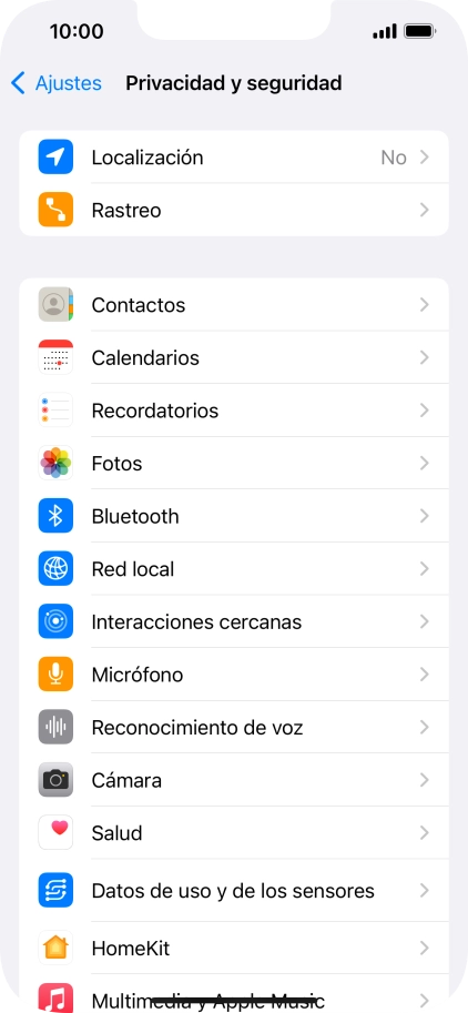 Pulsa Localización.