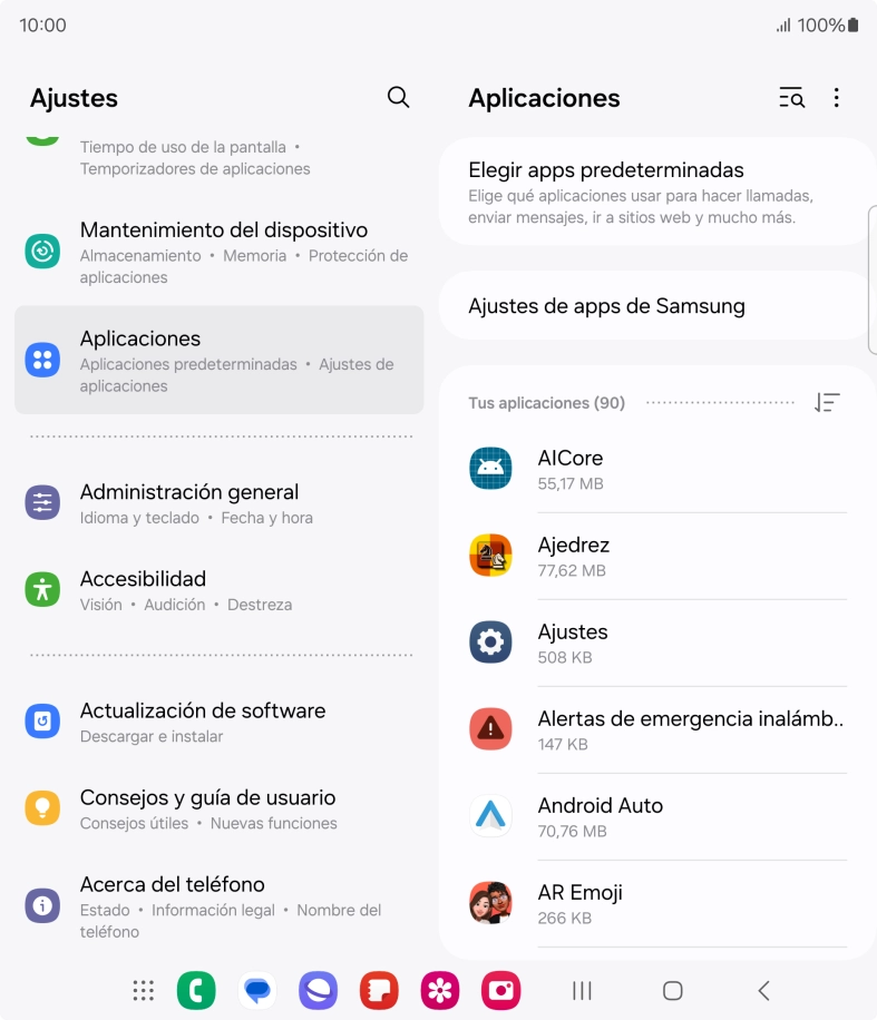 Pulsa la app deseada.
