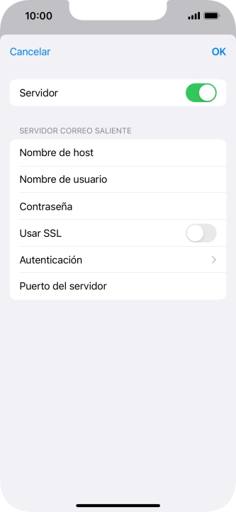 Pulsa el indicador junto a 