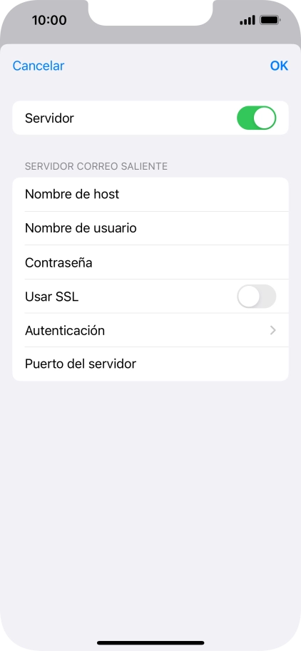 Pulsa el indicador junto a 