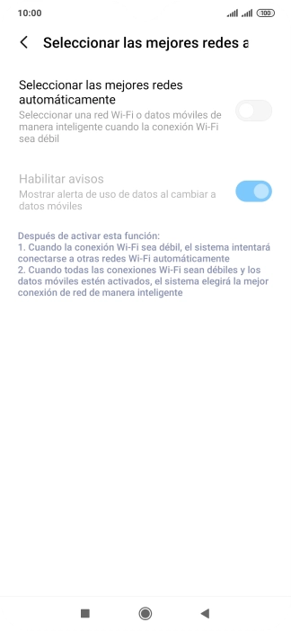 Pulsa el indicador junto a 