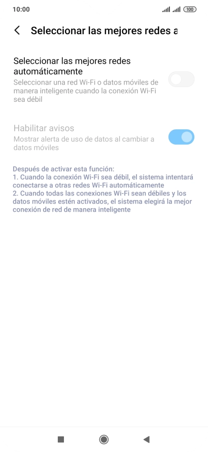 Pulsa el indicador junto a 