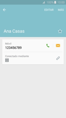Pulsa la tecla de inicio para terminar y regresar a la pantalla de inicio.
