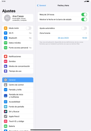 Pulsa el indicador junto a 