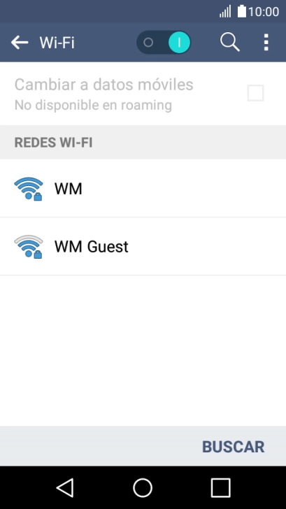 Pulsa la red wifi deseada.
