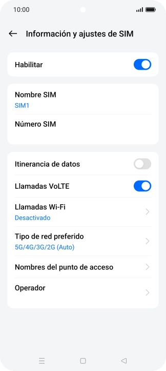 Pulsa el indicador junto a 
