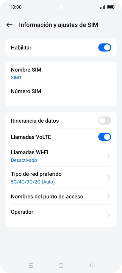 Pulsa el indicador junto a 