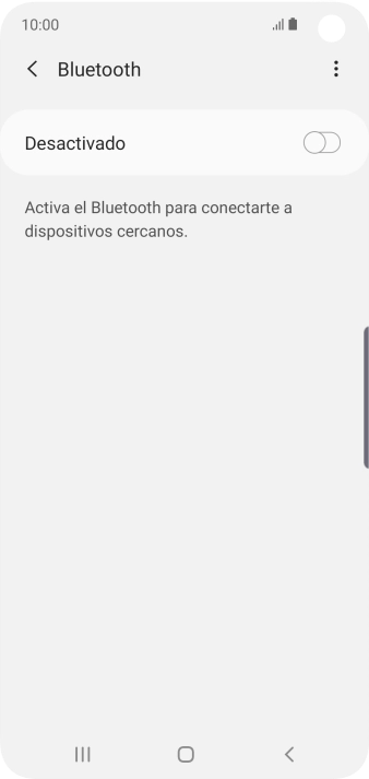 Pulsa el indicador para activar la función.