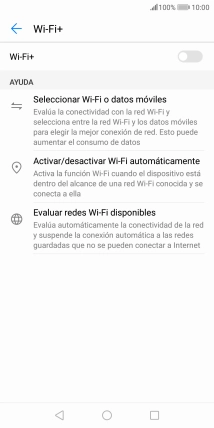 Pulsa el indicador para activar o desactivar la función.