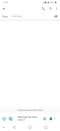 Pulsa la lista desplegable de la tarjeta SIM.