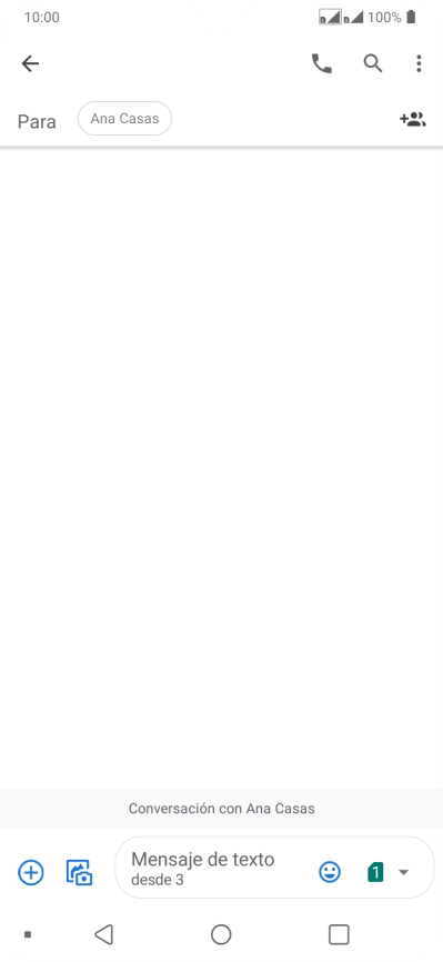 Pulsa la lista desplegable de la tarjeta SIM.