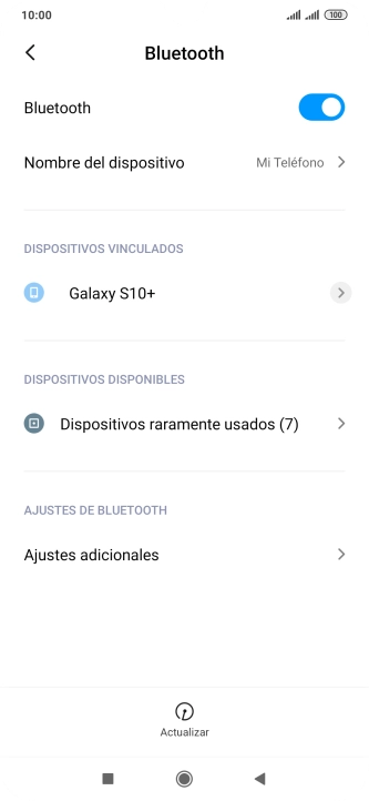 Pulsa la tecla de inicio para terminar y regresar a la pantalla de inicio.