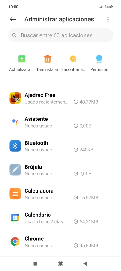 Pulsa la app deseada.