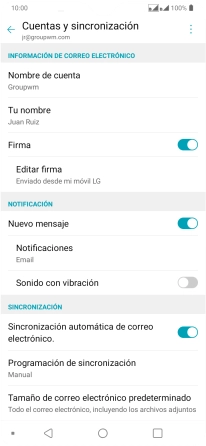 Pulsa el indicador junto a 