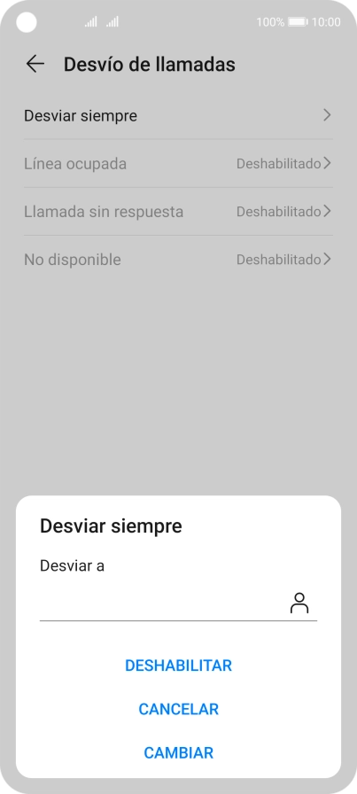 Pulsa DESHABILITAR.