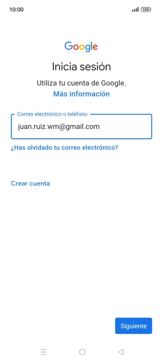 Pulsa Siguiente.