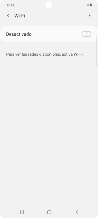 Pulsa el indicador para activar la función.