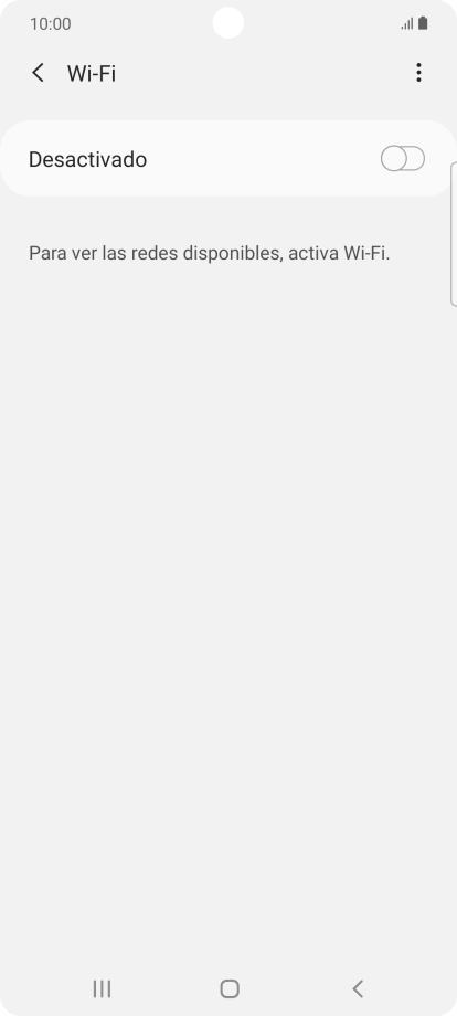 Pulsa el indicador para activar la función.