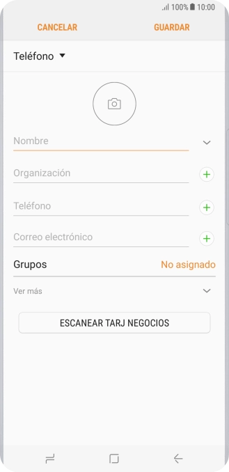 Pulsa la lista desplegable de la guía.