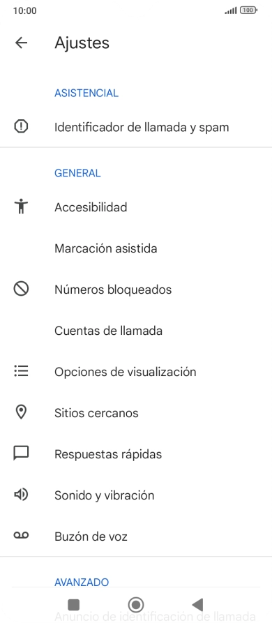 Pulsa Cuentas de llamada.