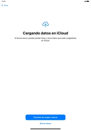 Pulsa Borrar ahora.