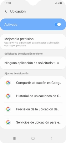 Pulsa Precisión de la ubicación de...