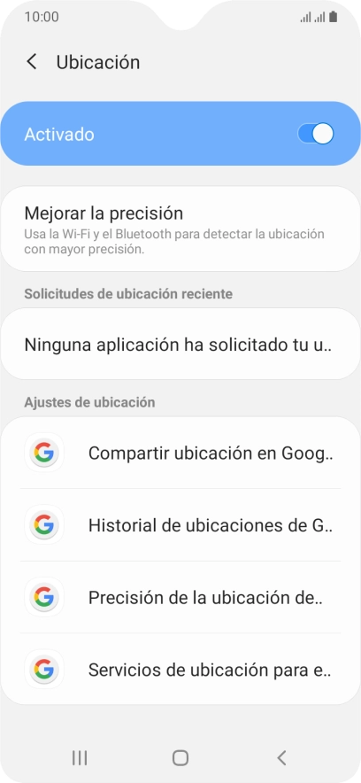 Pulsa Precisión de la ubicación de...