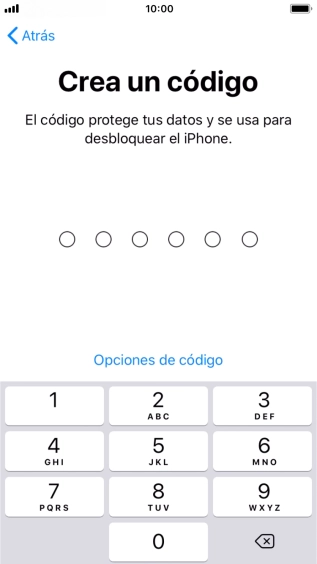 Pulsa Opciones de código.