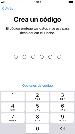 Pulsa Opciones de código.