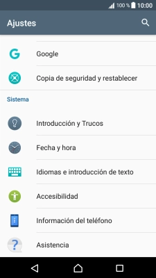 Pulsa Fecha y hora.
