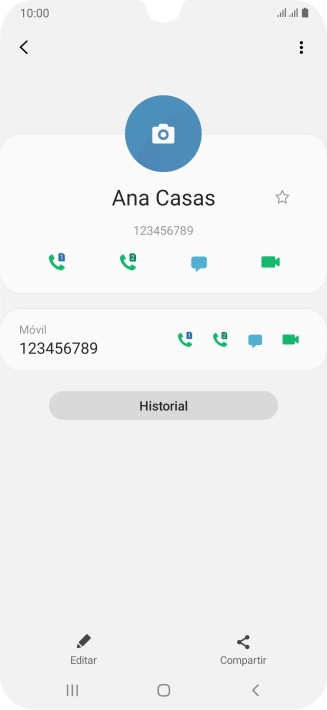 Pulsa la tecla de inicio para terminar y regresar a la pantalla de inicio.